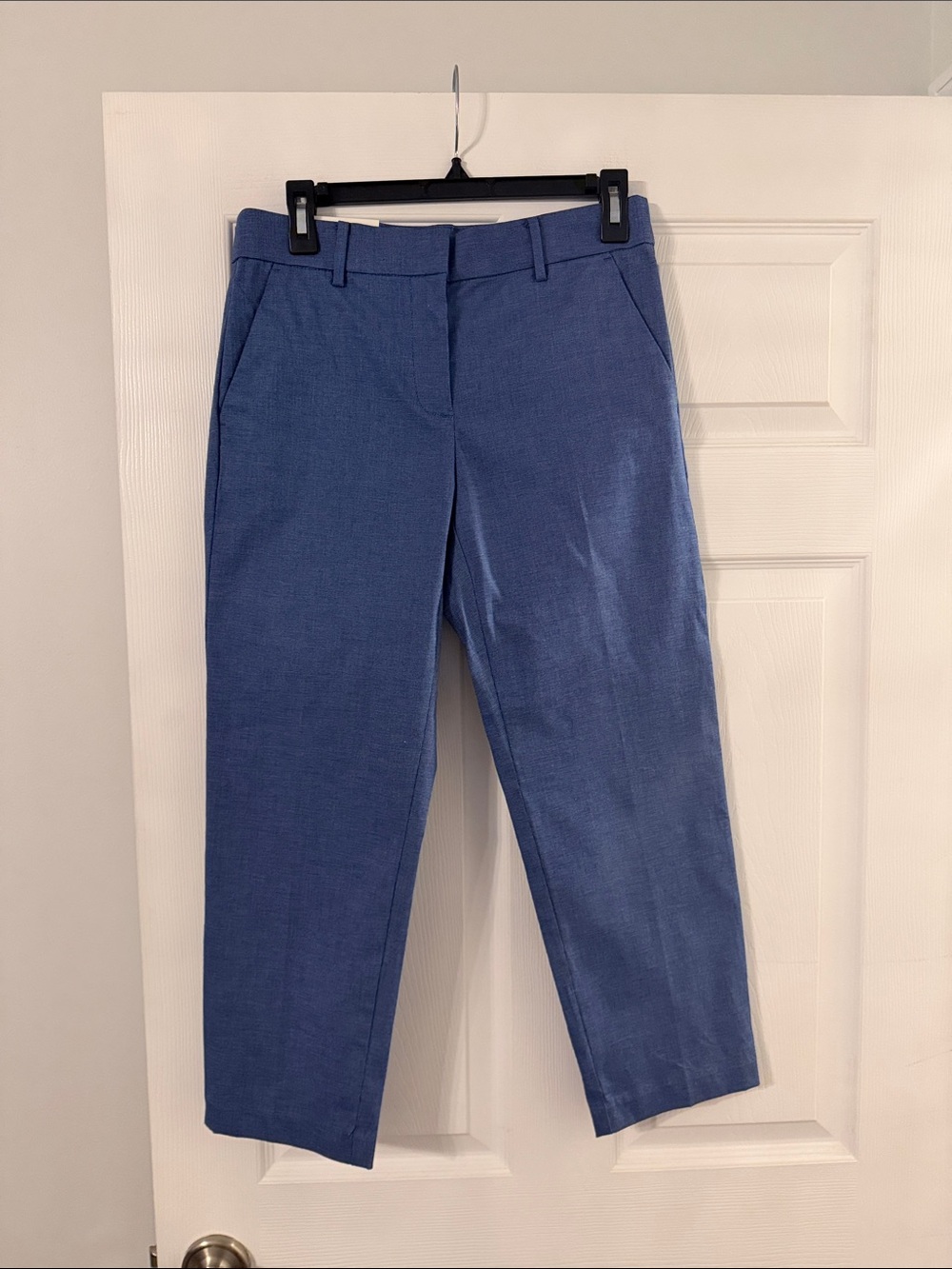 LOFT THE RIVERA SLIM Blue Straight-Leg Dress Pants size 4P brand new